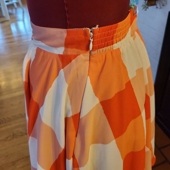 Maison Jules Red Check Skater Skirt sz M - Picture 3 of 3